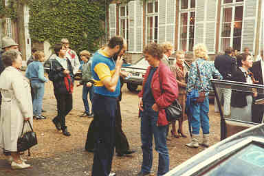 Hartmut im Gespr&auml;ch mit Huberts Kollegin Ulla Pardemann. (Zum vergr&ouml;&szlig;ern bitte anklicken !)